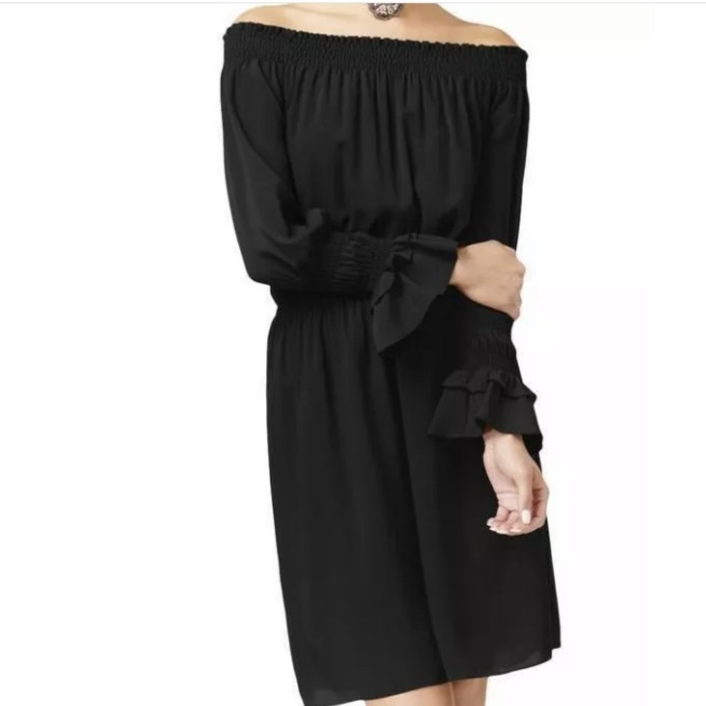 KOBI Black off Shoulder Dress